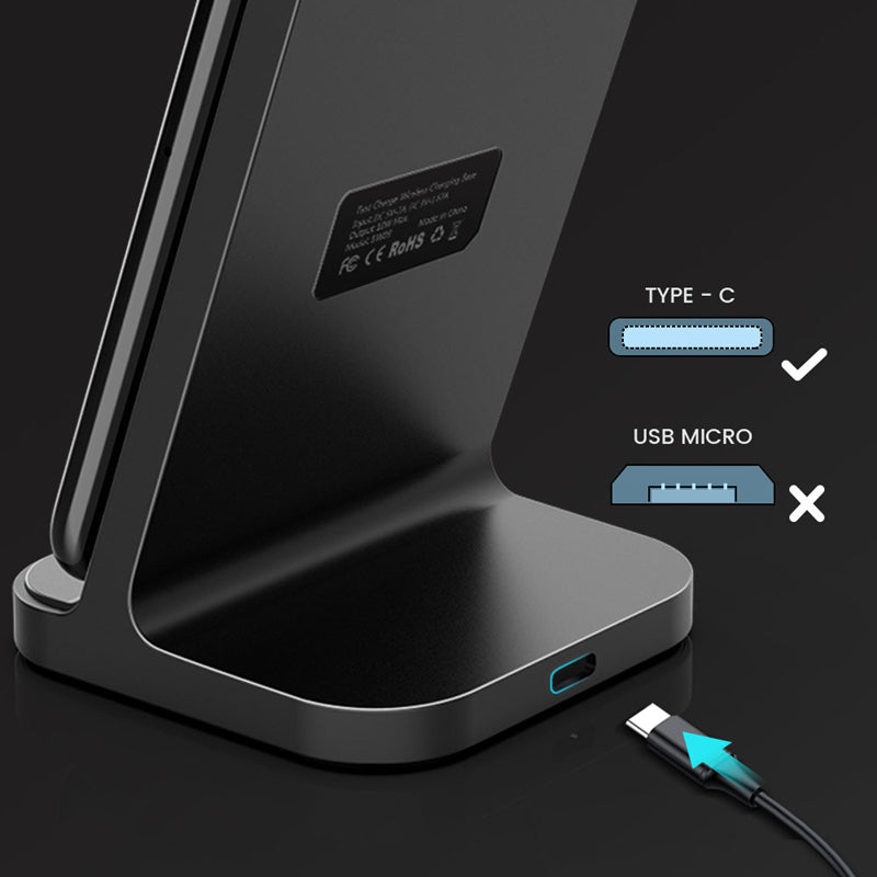 Universal Vertical Stand Wireless Charging Dock